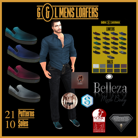 G&L MENS LOAFERS 