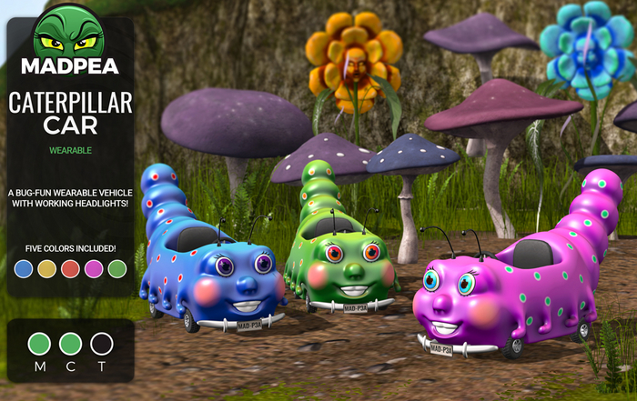 MadPea Caterpillar Car