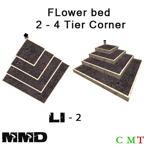 MMD FLower bed 2 - 4 Tier Corner - Boxed