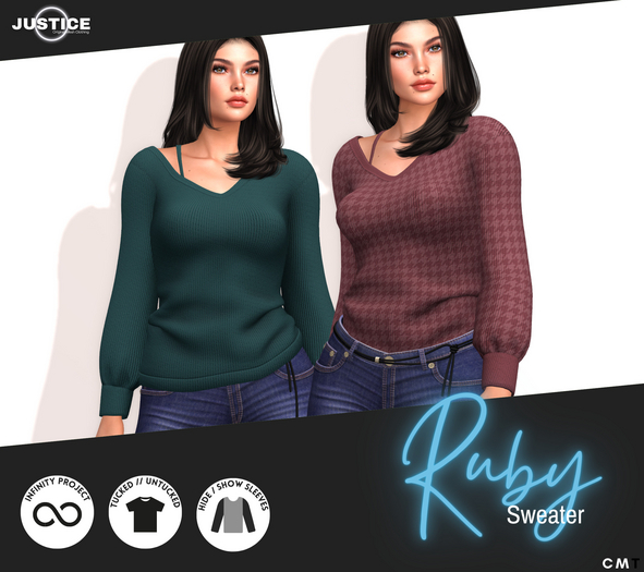 [JUSTICE] RUBY SWEATER - REBORN