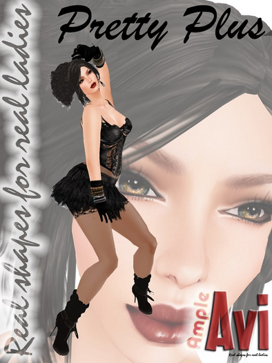 Ample Avi - PRETTY PLUS  [5'11"/181cm] Slim Curvy Shape, Mod Copy
