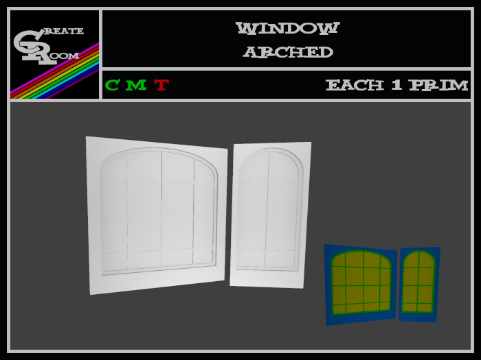 createRoom - Arched window