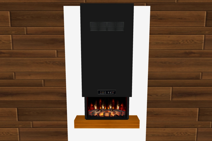 Fireplace Euro mod gas wall 1
