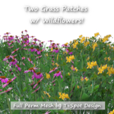 T-Spot Mesh - Two Grass Patches w/ Wildflowers - FP - LI=1.5