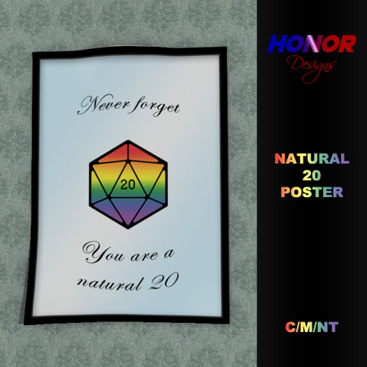 [HONOR] Natural 20 Poster
