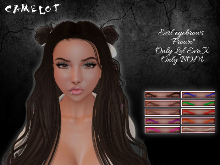 CAMELOT evil eyebrows "frown"