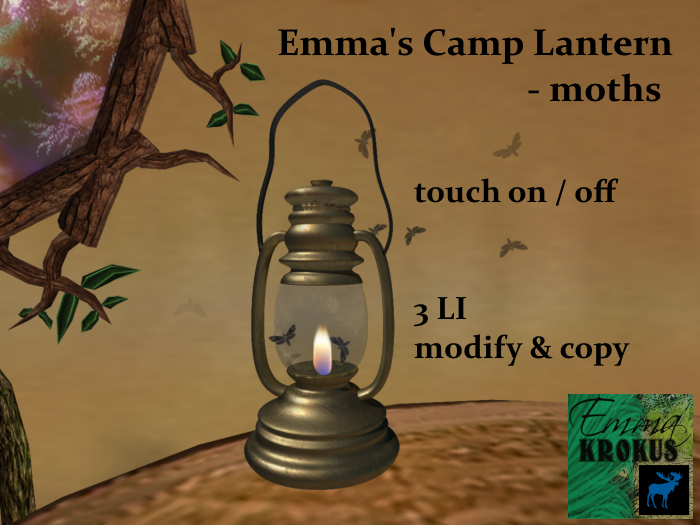 Emma's Lantern With Moths