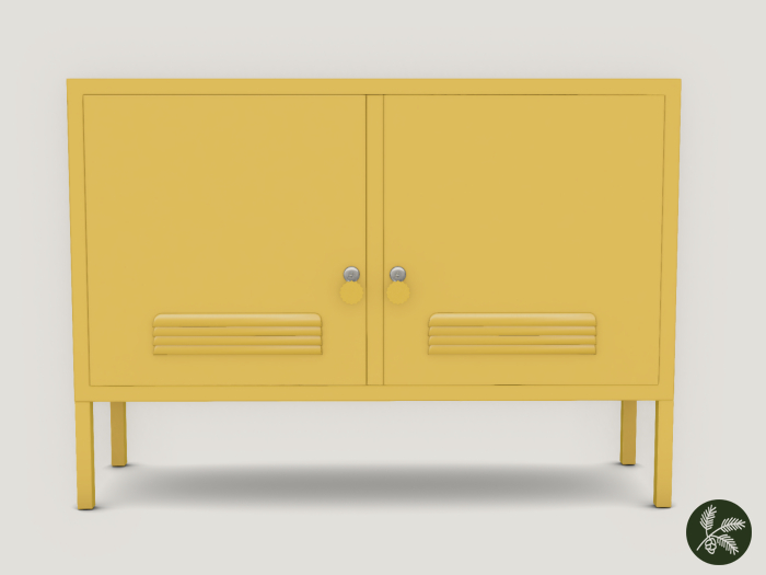 .spruce. betty locker console {mustard}