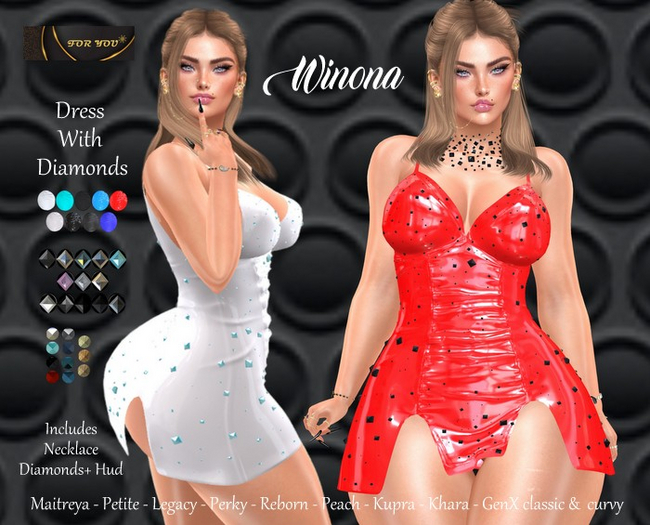 ::F:: WINONA DRESS FATPACK + NECKLACE  (ADD)