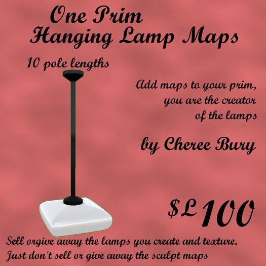 Square Hanging Lamp Sculpt Maps