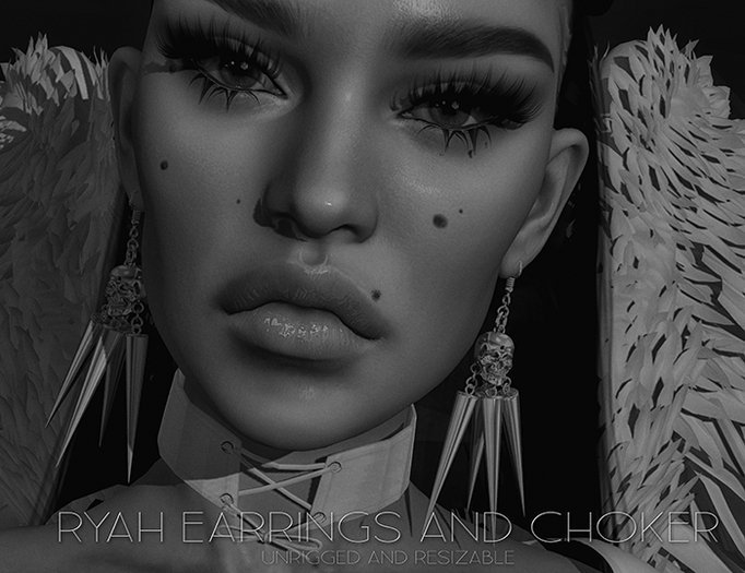 !C Ryah Earrings Demo (Unrigged/Resize) *wear