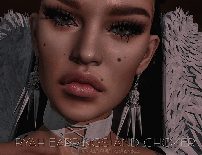 !C Ryah Earrings w.texture hud(Unrigged/Resize) *wear