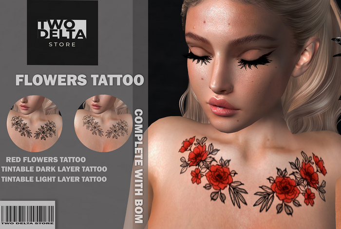 ::TD:: FLOWERS TATTOO  