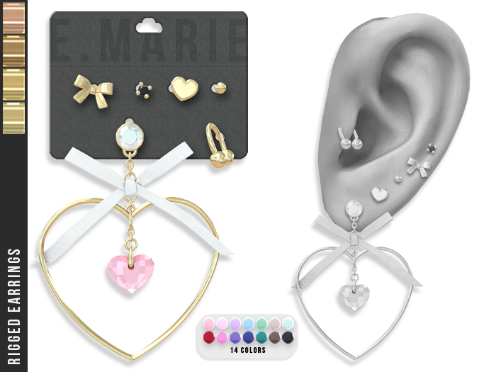 e.marie // Kalea Earrings - Golds