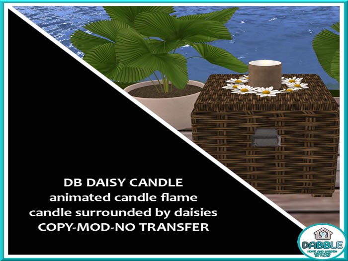 DB DAISY CANDLE  add me