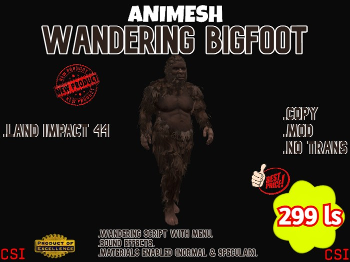 AniMesh Wandering Bigfoot (box)