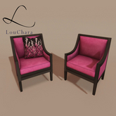 LouChara Magenta Chairs 
