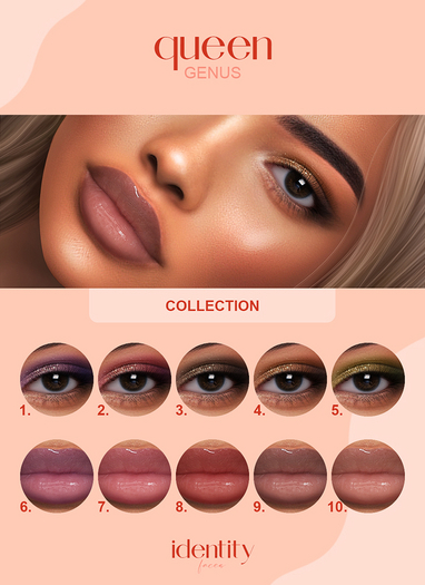 identity faces - genus queen collection
