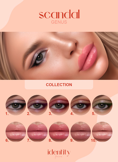 identity faces - genus scandal collection