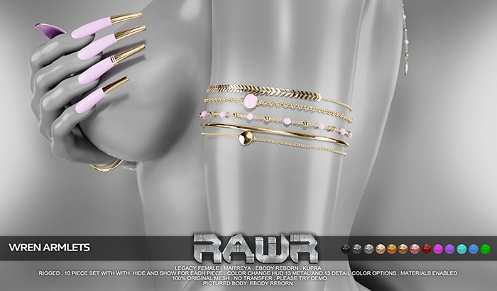 RAWR! Wren Armlets (add me)