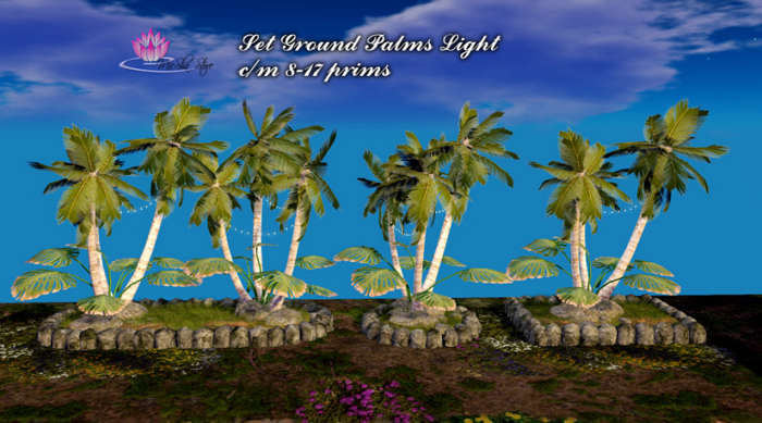 MICSHA-SET GROUND PALMS LIGHT