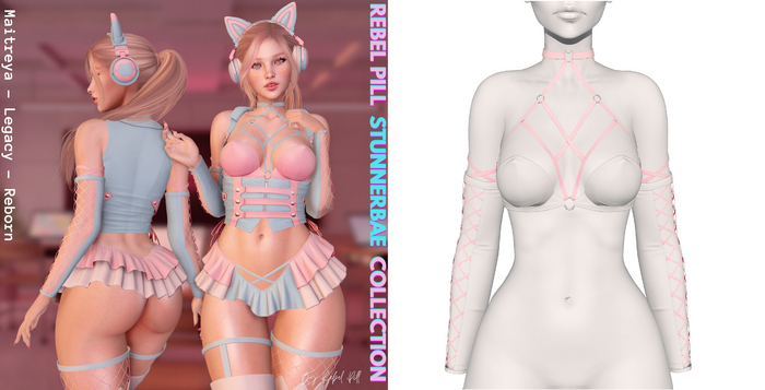 Rebelpill - StunnerBae Collection Top White