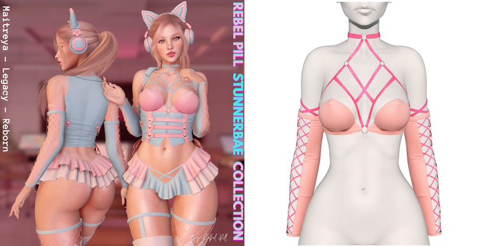 Rebelpill - StunnerBae Collection Top Peach