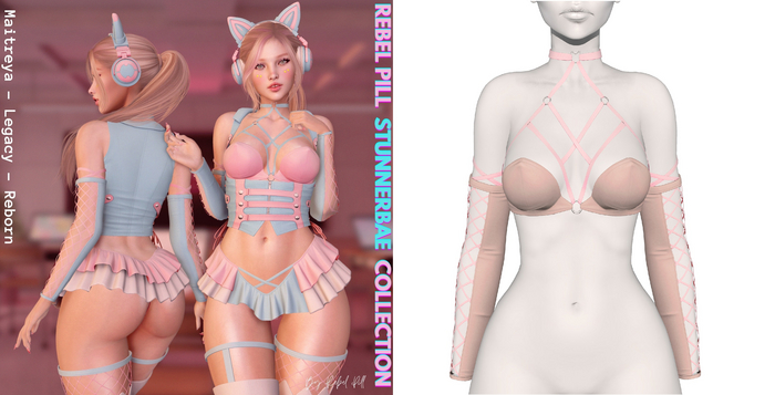 Rebelpill - StunnerBae Collection Top Nude