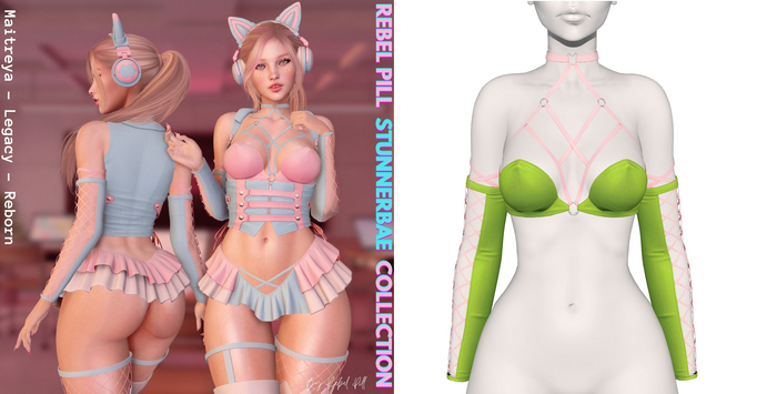 Rebelpill - StunnerBae Collection Top Lime