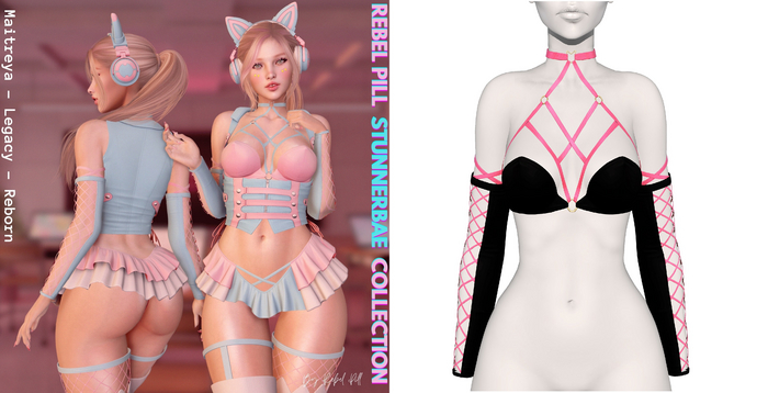 Rebelpill - StunnerBae Collection Top Black