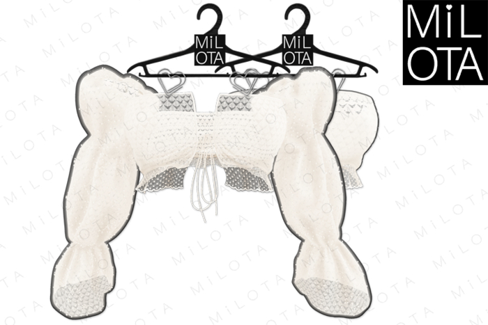 MILOTA: Alba blouse [milk]