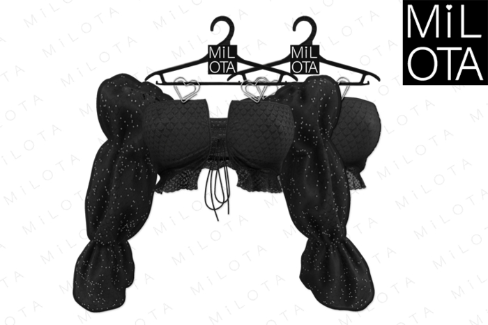MILOTA: Alba blouse [black]