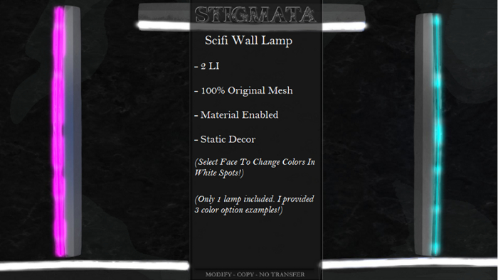 Stigmata - Scifi Wall Lamp - [Add Me]