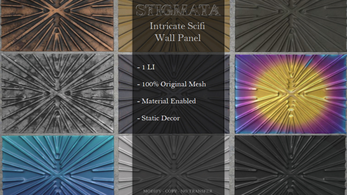 Stigmata - Intricate Scifi Wall Panel - [Add Me]