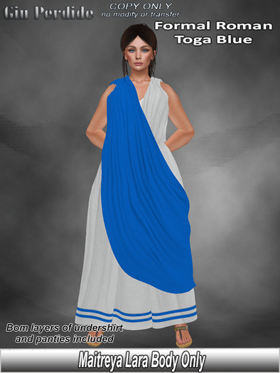 Roman Formal Toga Blue