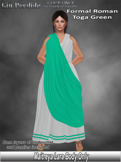 Roman Formal Toga Green