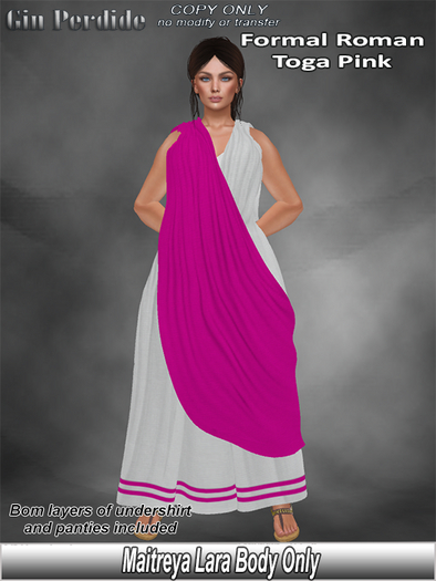 Roman Formal Toga Pink