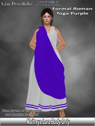 Roman Formal Toga Purple