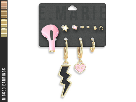 Second Life Marketplace - e.marie // Tamera Earrings - Golds