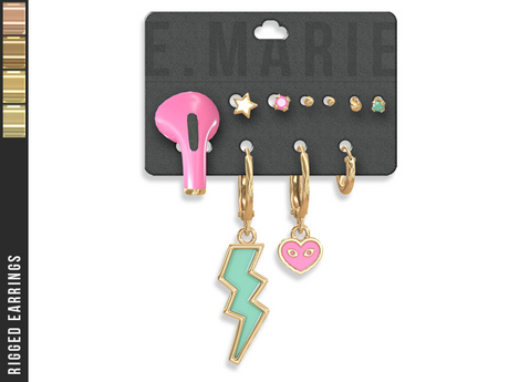 Second Life Marketplace - e.marie // Tamera Earrings - Golds