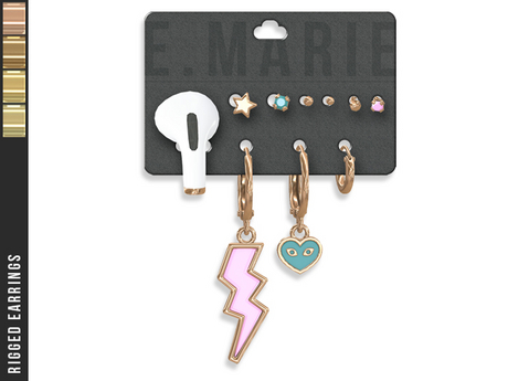 Second Life Marketplace - e.marie // Tamera Earrings - Golds