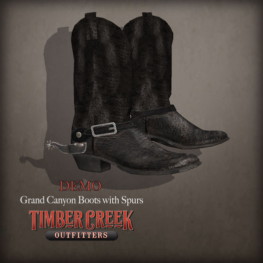 [Timber Creek] Grand Canyon Cowboy Boots & Spurs-DEMO