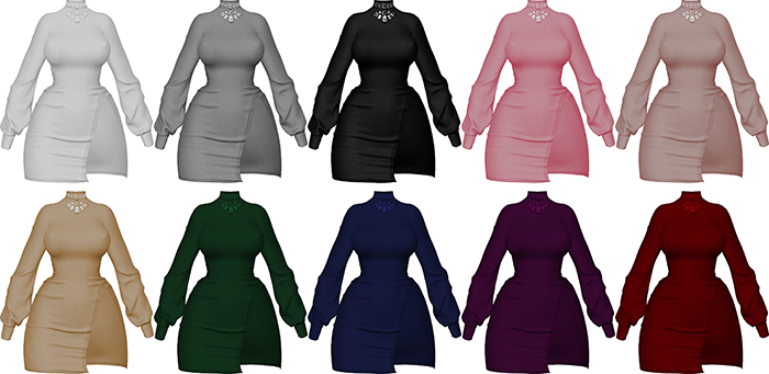 !C Selah Dress v1 w/texturehud (BF-MT-LG-Reborn-Kupra)