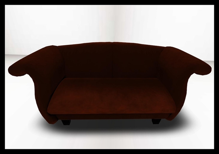&stuff- Suede Loveseat2- Red