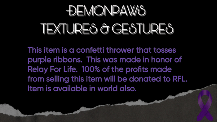 Demonpaws T&G - Gestures - RFL Confetti Tosser (add me)