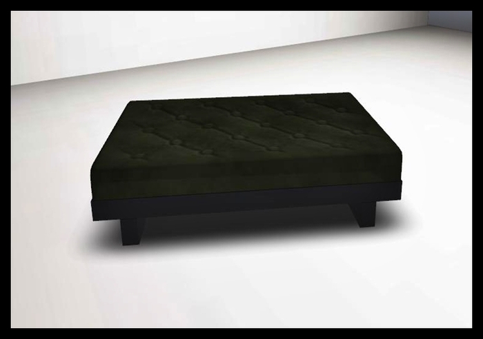 &stuff- Suede Ottoman- sage