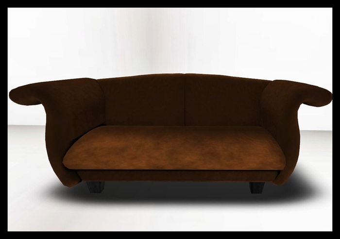 &stuff- Suede Loveseat2-Pumpkin