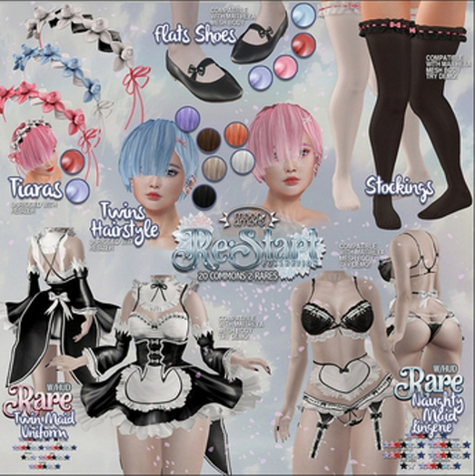 :Moon amore: RE:Start / Naughty Maid Lingerie / RARE