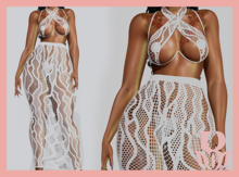 Rosary. Nivea . White