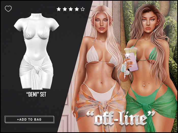 "Off-Line" x "Demi" Set / White